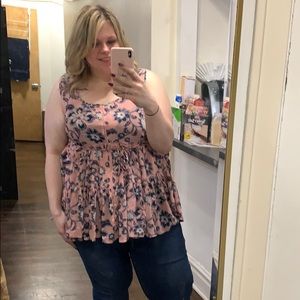 NWT torrid lace flowy tank top, size 2